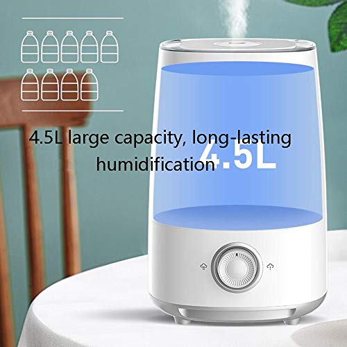 YUMEIGE Humidifiers Humidificador, humidificador portátil, de producirse el silencio de aire acondicionado, dormitorio, la mujer embarazada, bebé, Aire Aroma purificación, niebla pesada, 4.5L, control