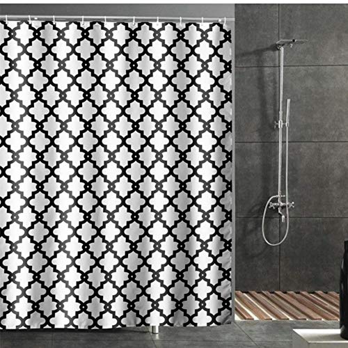 YUNZHIFU Cortinas De Ducha Cortina De Ducha Anti Bacterial Impermeable Tejido De Poliéster Baño Hogar/Viaje/Cortina De Ducha De Hotel 80X180Cm