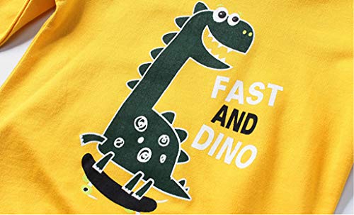 YWLINK Sudadera NiñO OtoñO Invierno De Manga Larga SuéTer De Dinosaurio EstéReo De Dibujos Animados Jersey Casual Camiseta Suelta Mezcla De AlgodóN Tops Ropa Deportiva Regalo De CumpleañOs