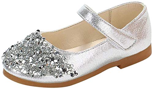 Zapatos de Vestir para Niñas Primavera Invierno 2019 PAOLIAN Sandalias Fiesta Boda Lentejuelas Verano Calzado Bebe Primeros Pasos Bailarinas Danza Suela Blanda Princesa