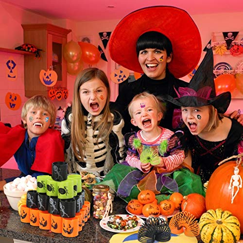 ZERHOK 40 piezas Mini Resortes de Juguete Muelles Mágicos de Halloween Magic Spring Infantil Pegatinas Calabazas Regalo de Truco o Trato Rellenos de Bolsas Premios de Juegos Niños Fiesta de Terror