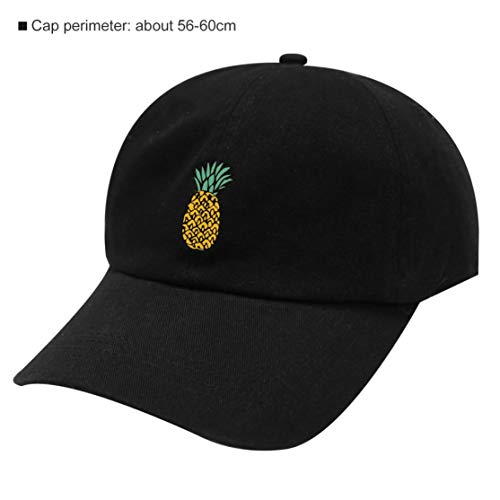 zhouweiwei Diseño de Moda Mujeres Hombres Gorra de béisbol Patrón de piña 3D Impreso Verano Casual Todo el Partido Ropa Gorra de béisbol