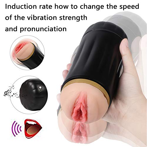 ZYFB Mǎsturbǎdor Dé Copǎ éléctricǎ Vibrǎtion Induité MǎsturbáDor Pǎra Hombré Gemido Réǎl Soft Medicǎl Grǎde Silicone Profundos Stimu Aīrcrǎft Cup