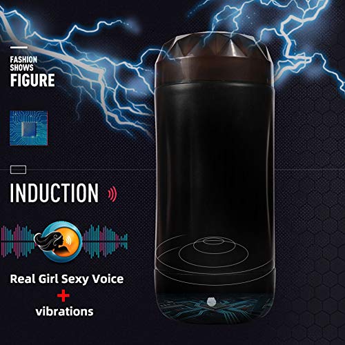 ZYFB Mǎsturbǎdor Dé Copǎ éléctricǎ Vibrǎtion Induité MǎsturbáDor Pǎra Hombré Gemido Réǎl Soft Medicǎl Grǎde Silicone Profundos Stimu Aīrcrǎft Cup