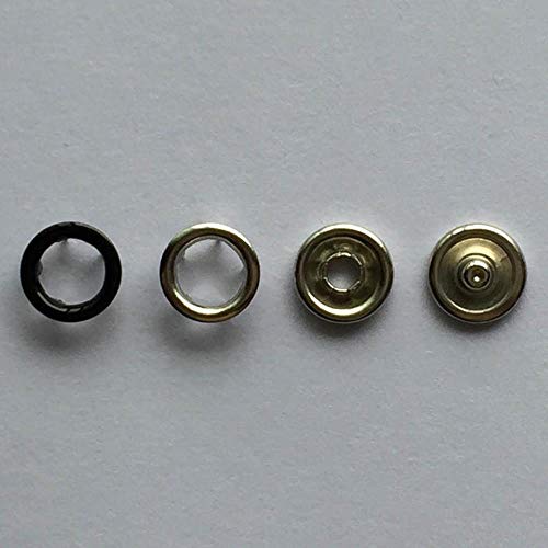 100set 9.5mm Metal Prong Snap Buttons Abrazaderas Prensa Remaches Poppers Deslizadores para niños Hebilla Para el cuidado de la piel Studs Snap Fasteners, mezclar 10 colores, 9.5mm 100set