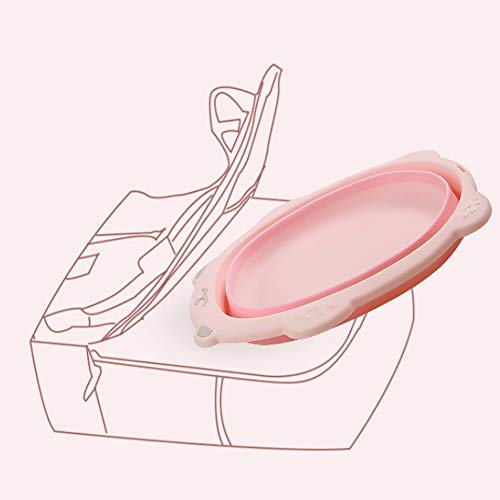 2 piezas plástico engrosado grande antideslizante Lavabo plegable al aire libre Bañera portátil plegable Bañera para niños y niñas Suministros para madres e hijos Ahorro de espacio: ideal para acampar