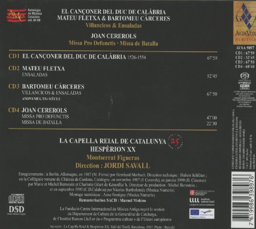 25 Años De La Capella Reial De Catalunya (4 Sacd);  Jordi Savall