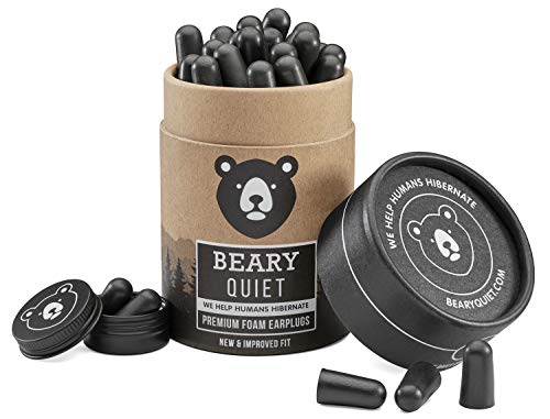 30 pares de los mejores tapones para los oídos de Beary Quiet para dormir, tapones mejorados y reutilizables de espuma suave para los oídos