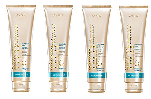 4 x Avon Mascarilla Capilar Nutrición 360 Aceite de Argán de Marruecos 150ml