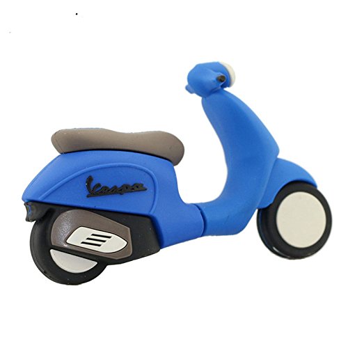 64GB La Motocicleta Azul Modelo USB Flash Drive Pen Drive USB Flash Drive U Disco