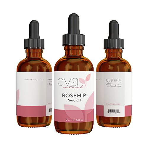 Aceite Puro Semilla Rosa Mosqueta Eva Naturals (2 oz) - Suero Cara Ayuda en Estrías y Marcas Acné