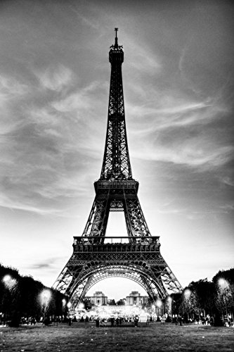 Acutray Wallpaper 3D Estéreo Continental De La Torre Eiffel, Las Pinturas De Gran Formato En Blanco Y Negro Del Corredor Mediterráneo Hyun Fuera Del Salón Wallpaper Wallpaper