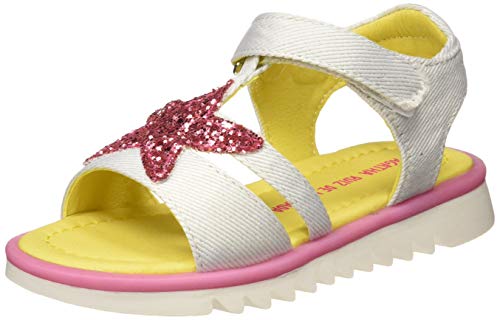 Agatha Ruiz de la Prada 192966, Sandalias con Tira a T para Niñas, Blanco (Blanco (Mat Laminado) B), 31 EU