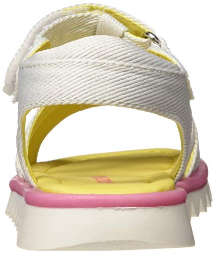 Agatha Ruiz de la Prada 192966, Sandalias con Tira a T para Niñas, Blanco (Blanco (Mat Laminado) B), 31 EU