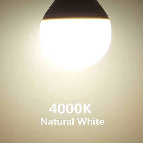 Aiwode Bombilla LED E14 Mini Globo G45,5.5W Equivalente a 40W,Blanco Neutra 4000K,470LM, RA80 180°Ángulo de haz,Paquete de 6.