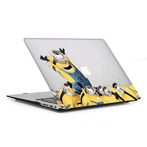 AJYX Funda para MacBook Air 13, [Serie Anime] Carcasa Rígida Protectora de Plástico Duro para MacBook Air 13.3" Modelo A1466 / A1369, Versión 2010-2017 - JR158 Minions