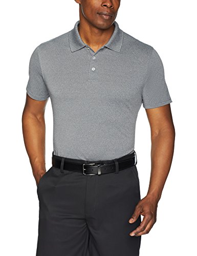 Amazon Essentials Slim-fit Quick-Dry Golf Polo Shirt, Gris Heather Grey), Medium (Talla del fabricante:):)