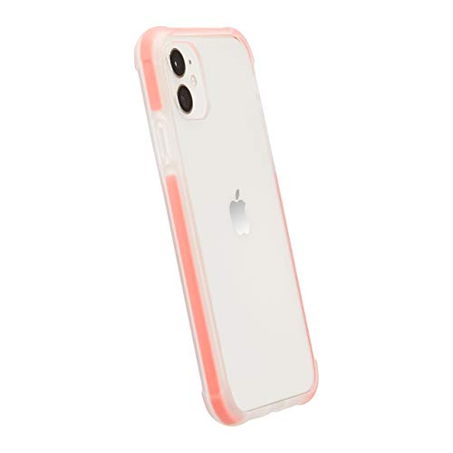 AmazonBasics - Funda protectora para iPhone 11, TPU+TPE+PC (rojo), antiarañazos