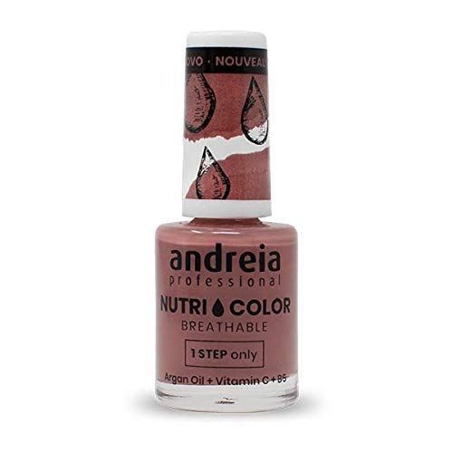 Andreia Professional NutriColor - Esmalte de Uñas Vegano Transpirable - NC9 Rosa - 10,5ml