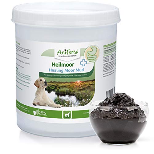 AniForte Moor Mud Curativo para Perros 1200g – Mejora la digestión, el Sistema inmunológico, la Actividad gastrointestinal, estimula el apetito. Arcilla curativa Natural