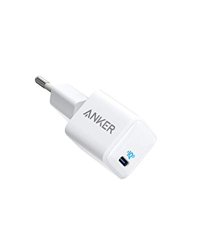 Anker PowerPort III Nano USB-C Cargador 18 W PIQ 3.0, USB-C Fuente de alimentación para iPhone 11 / 11 Pro / 11 Pro Max / XR / XS / X , Galaxy S10 / S9, Pixel 3 / 2, iPad Pro y más