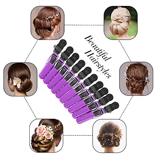 Anself - Pinzas Clips de Cabello de Peluquería (10 Piezas Per Set)