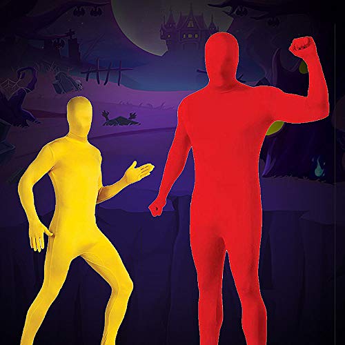 Antybaby Unisex Halloween Second Skin Zentai Traje de Cuerpo Completo Body Medias Traje Disfraces de Rendimiento Invisible