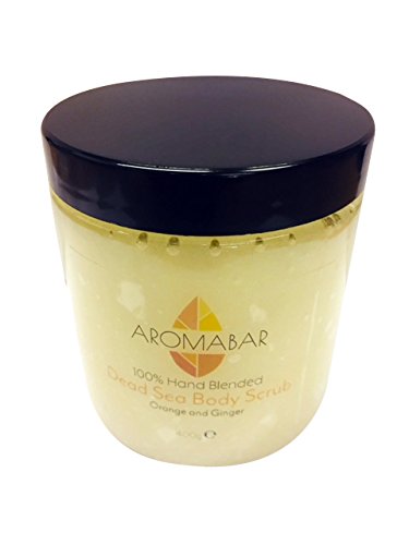 Aromaterapia Naranja & Aceite Esencial Jengibre Sal del Mar Muerto Exfoliante Corporal 300g