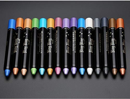 Artist Eyeliner Super Liner, Lápiz de Ojos Trazo Fino y Grueso, Lápices delineadores de ojos, para mujer, de moda, suave, resistente al agua, herramienta de maquillaje (Verde)