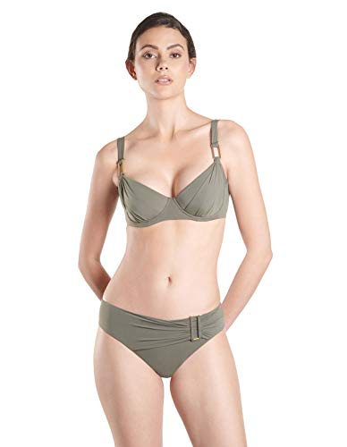 Aubade NV15 Women's Esprit Sauvage Kaki Green Swimwear Beachwear Bikini Top 70D