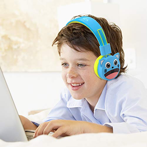 Auriculares para Niños con Protección Auditiva de Volumen de 94dB Limitada, Hechos de Material de Grado Alimenticio, sin BPA, sin Enredos, Auriculares con Cable para Niños Pequeños Bebé