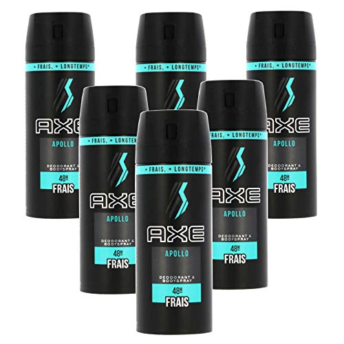 Axe Apollo - Juego de desodorantes en spray (6 x 150 ml, 900 ml)