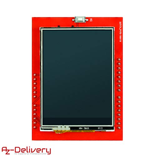 AZDelivery 2.4 pulgadas TFT LCD Touch Display Shield Modulo Pantalla Tactil SPI TFT 240x320 ILI9341 5V compatible con Arduino UNO