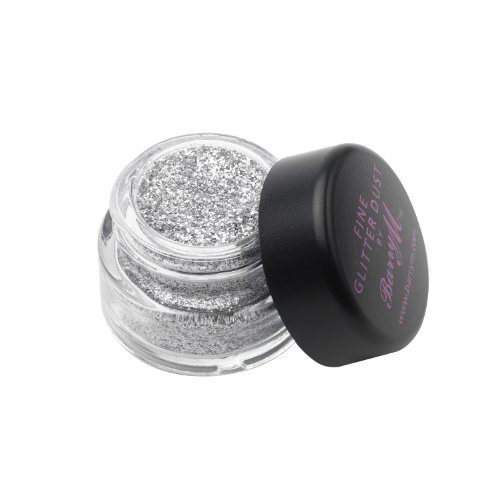 Barry M - Polvo de sombra de ojos que relucir - Multa Glitter polvo Nr. 4 - Silver (Plata)