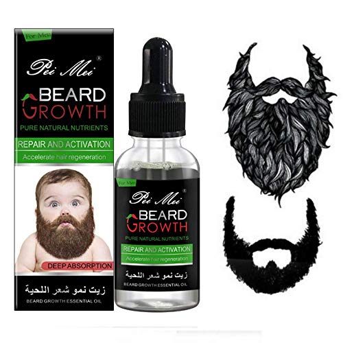 Beard Oil, Aceite Para Barba, Cuidado de Barba, Beard Growth Oil, Aceite para el Crecimiento de la Barba y del Cabello, Aceite para Barba Cuidado para hombres