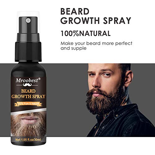 Beard Oil, Beard Growth Oil, Aceite Para Barba, Aceite esencial para el crecimiento de la barba de los hombres, Protección y reparación de la barba y relleno de la placa, Potenciador del vello facial