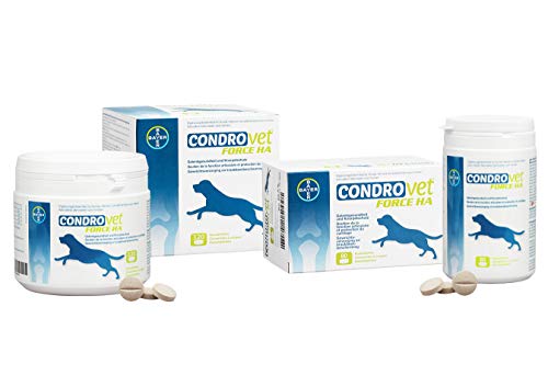 Bioiberica Condrovet Force Ha - Suplemento cuidado de articulaciones para mascotas, 120 Comprimidos