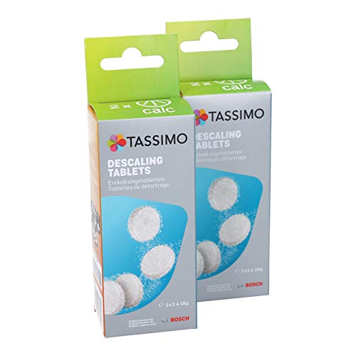 Bosch - Pastillas descalcificadoras para cafetera Tassimo, 2 unidades