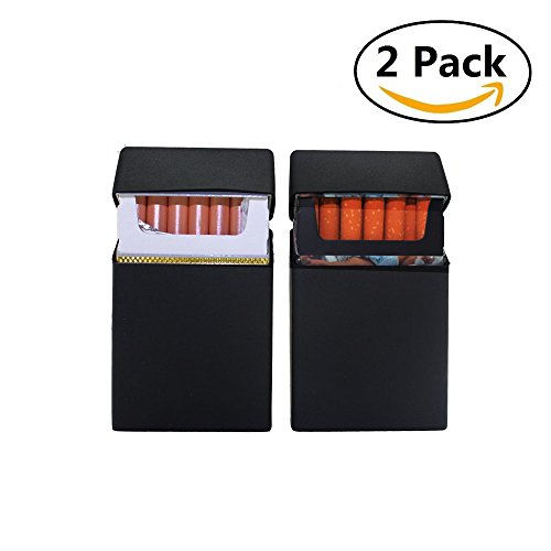 Boshiho Silicona Cigarrillo Caja Cubierta De Cigarrillo Suave Cigarrillo Suave Caja De Estilo De Diseño De Moda Paquete Completo Cubierta De Protección 2 Pcs (Negro)