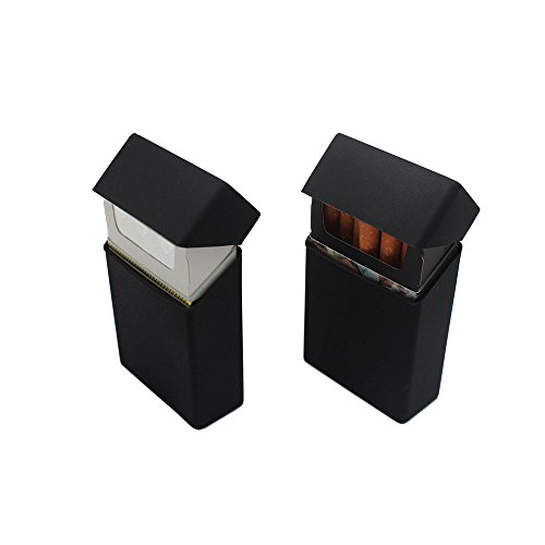 Boshiho Silicona Cigarrillo Caja Cubierta De Cigarrillo Suave Cigarrillo Suave Caja De Estilo De Diseño De Moda Paquete Completo Cubierta De Protección 2 Pcs (Negro)