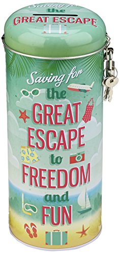 Boxer Holiday Great Escape - Hucha de Lata, diseño Playero con Texto en inglés