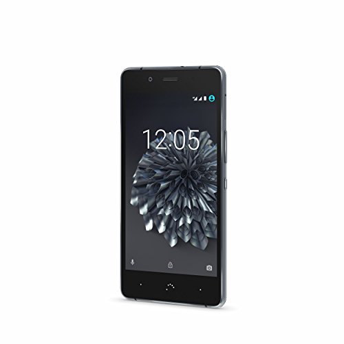 BQ Aquaris X5 Plus - Smartphone de 5" (4G LTE, Qualcomm Snapdragon 652 Octa Core, memoria interna de 16 GB, 2 GB RAM, cámara de 16 MP) negro y gris antracita