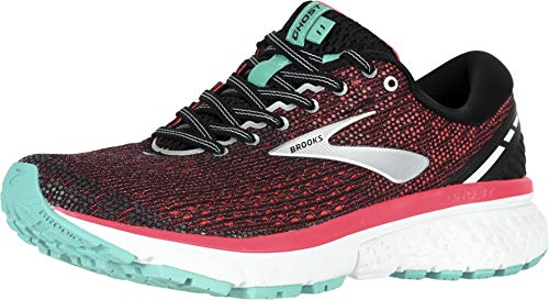 Brooks Ghost 11, Zapatillas de Running para Mujer, Multicolor (Black/Pink/Aqua 017), 39 EU