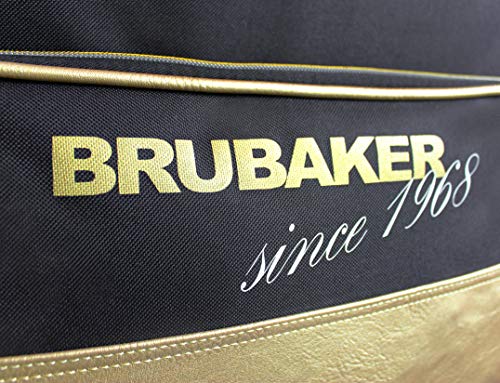 BRUBAKER Conjunto 'St. Moritz' - Bolsa para Botas y Casco de ski Junto + Bolsa para un par de Ski - Negro/Dorado - 190 cm