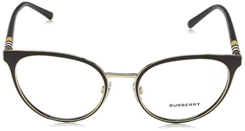 Burberry 0BE 1324 1262 52 Gafas de sol, Negro (Black/Light Gold), Mujer