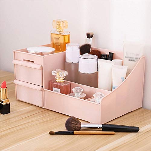 Caja de cosméticos de almacenamiento Caja de almacenamiento cosmética - Caja plástica cosmética caja de almacenamiento cajón de maquillaje organizador de maquillaje de uñas joyería polaca del cajón de