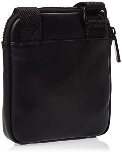 Calvin Klein - Ck Up Mini Flat Crossover, Shoppers y bolsos de hombro Hombre, Negro (Black), 3x20x18 cm (B x H T)