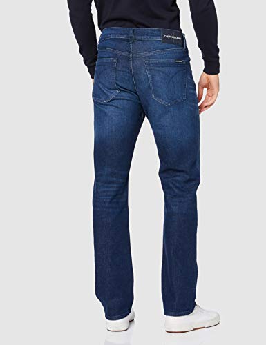 Calvin Klein Ckj 035 Straight Jeans, Ca103 Dark Blue, L32/W34 para Hombre