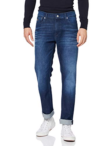 Calvin Klein Ckj 035 Straight Jeans, Ca103 Dark Blue, L32/W34 para Hombre