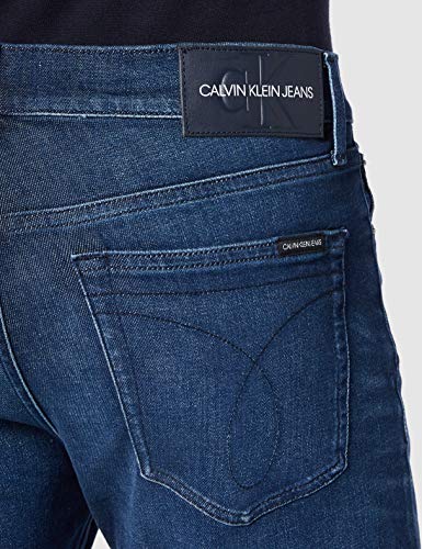 Calvin Klein Ckj 035 Straight Jeans, Ca103 Dark Blue, L32/W34 para Hombre